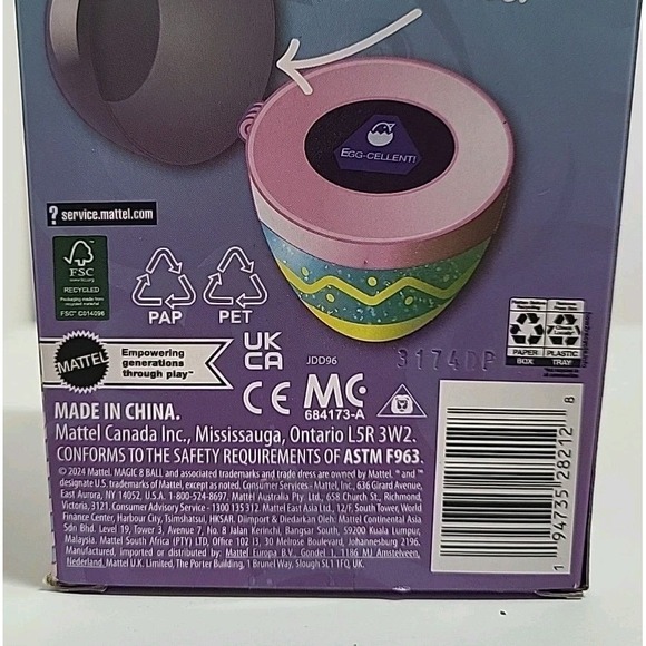 New Magic 8 Ball Easter Egg Fortune-Telling Easter Egg Mattel Toy Gift - Picture 7 of 7